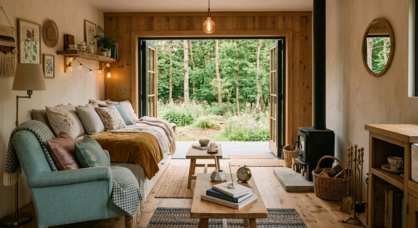 Tiny House — intérieur cosy salon